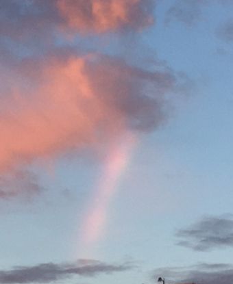 夕空の虹
